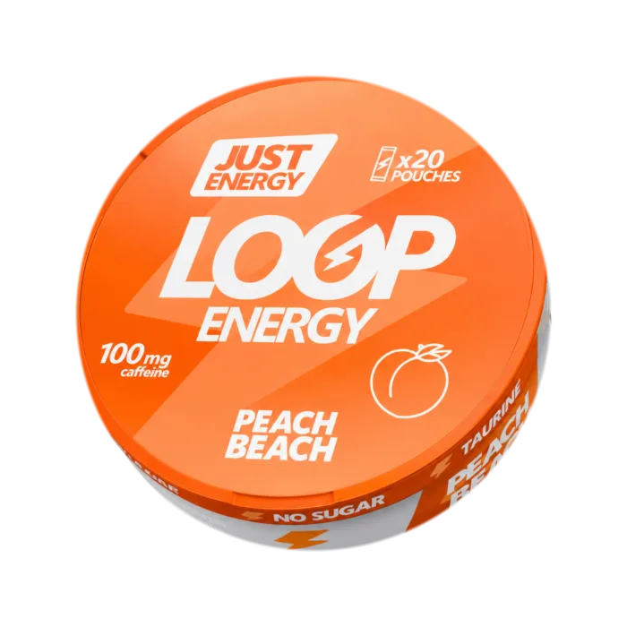 LOOP Energy 100mg Caffeine, Peach Beach